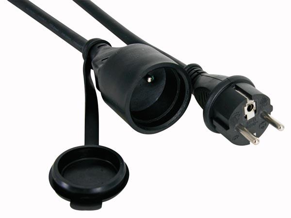 Rallonge en caoutchouc 5m - 3g1.5 ip44 20a 4600w