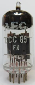 Tube electronique ecc85 / 6aq8 / 6l12 double triode vhf 9pins ( noval )