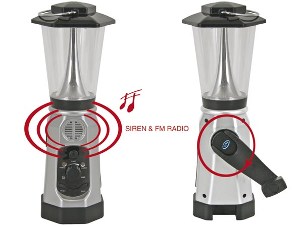 Lanterne dynamo a led - radio integree