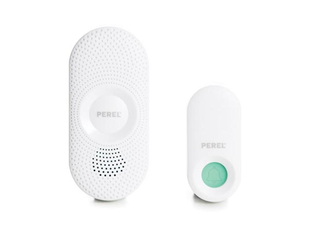 Sonnette sans fil avec récepteur sur prise électrique ip44 / 36 mélodies / portée 300m