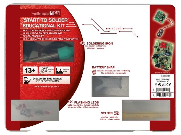 Whadda Kit de soudure éducatif avec LED clignotantes - Circuit imprimé  éducatif - Kit