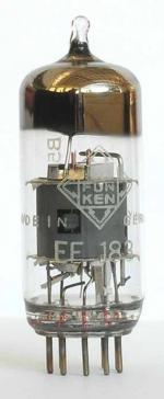 Tube electronique ef183 / 6eh7  pentode 9 pins ( noval )