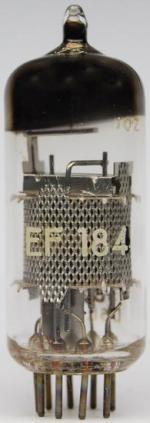 Tube electronique ef184 / 6ej7 / 6f26 pentode 9 pins ( noval )