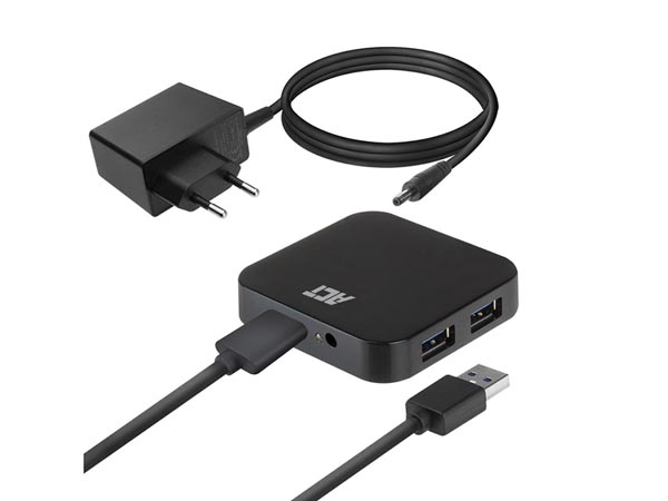 Hub USB 3.0 avec 4 ports USB-A - alimentation USB-C supplémentaire