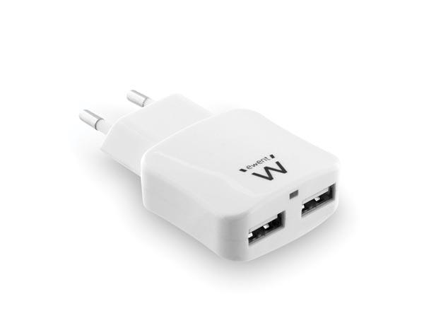 Chargeur usb intelligent 2 ports - 2.4 a