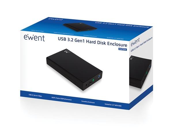 Boîtier de disque dur 3,5" sata hdd - usb 3.1