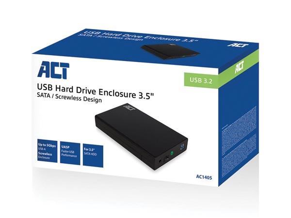Boîtier de disque dur 3,5" sata hdd - usb 3.1