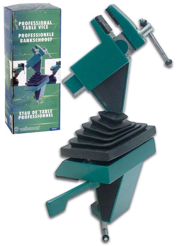 étau rotatif 360° à fixation rapide sur table - ouverture max : 60mm