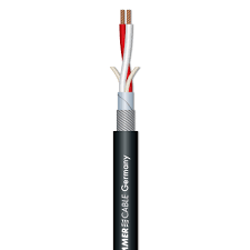 Sommer cable 200-0101 microphone cable, , black sheath (vendu au metre )