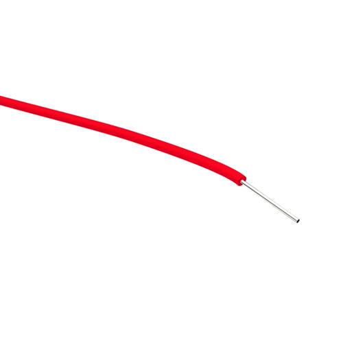Fil de cablage - rouge - monobrin (1 x 0.19mm²) 0.5mm d=0.9mm l=100m