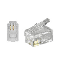 Blister de 10 x fiches rj10 pour câble plat