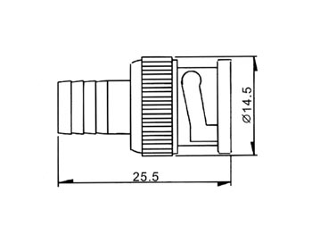 Blister de 10 x fiche bnc mâle à sertir pour câble 50ohm