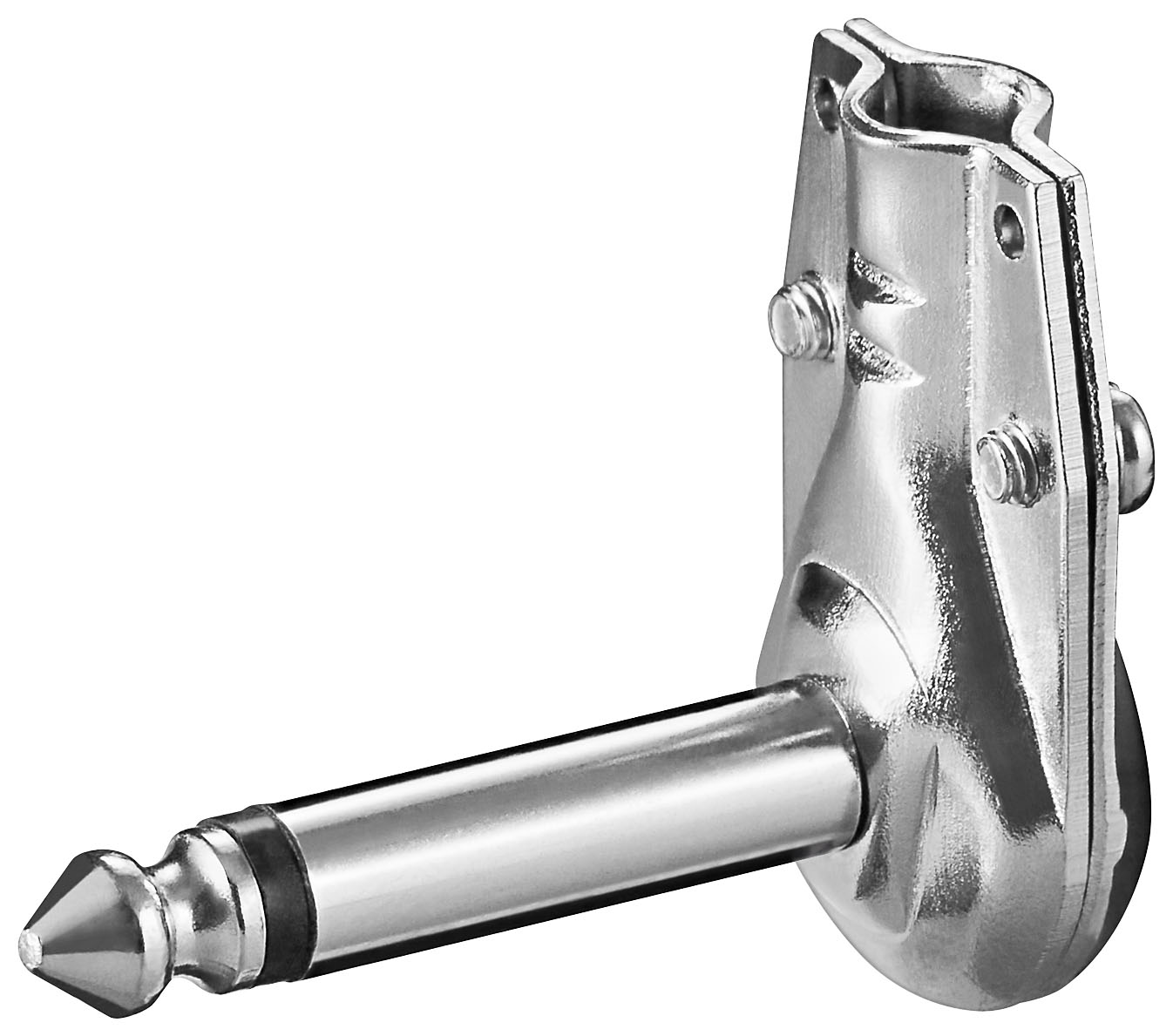 Blister de 2 x fiche jack 6.35mm male mono coude