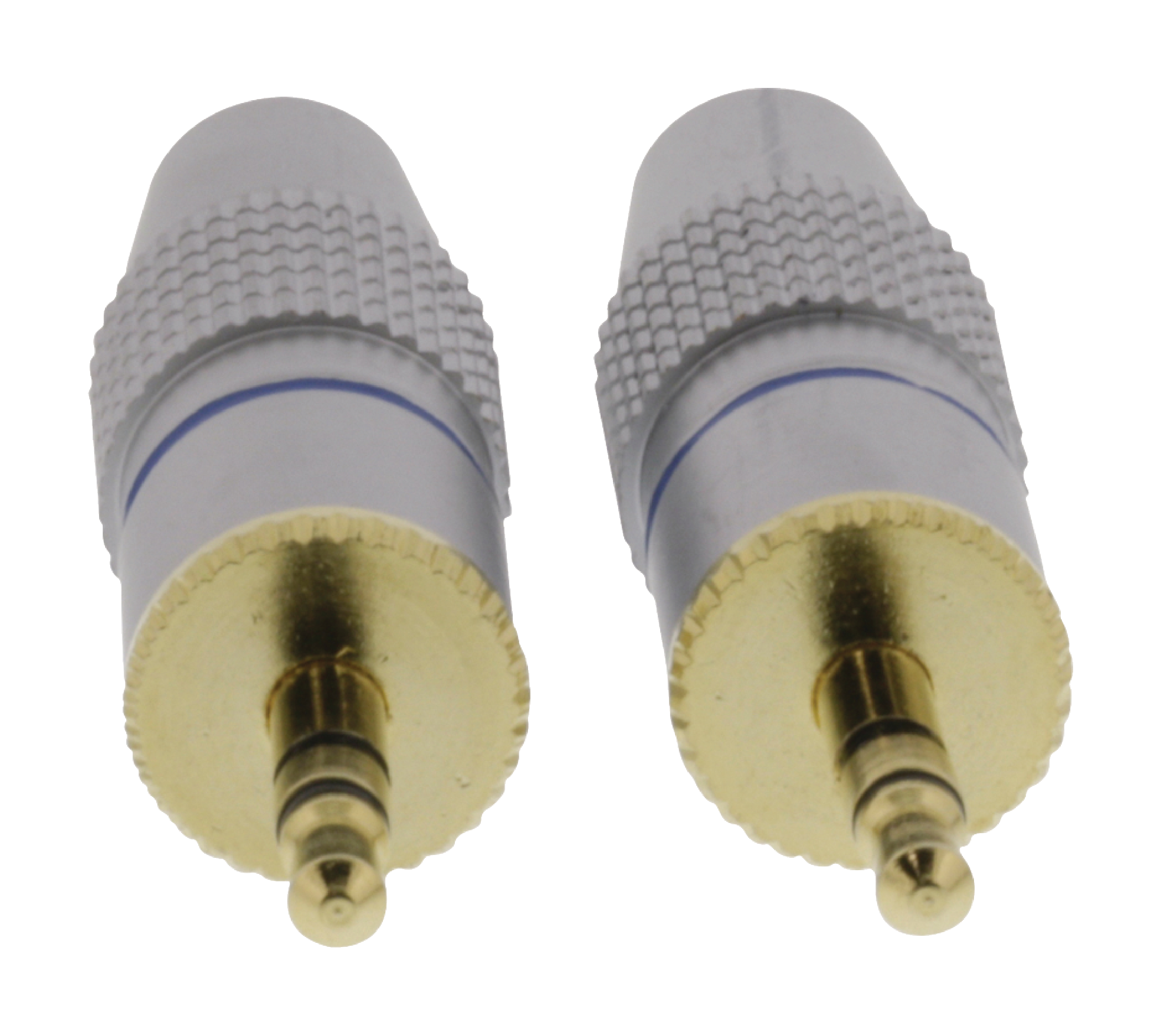 Lot de 2 x fiche jack 3.5mm male stereo metal haute qualite