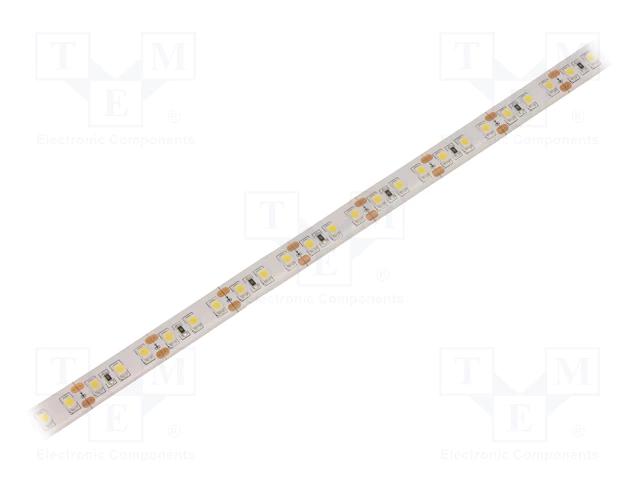 Ruban led haute qualité / ip65 / blanc froid (5000k) / 3528 / 12v / 120 led/m / 10mm / 9.6w/m (vendu au mètre)