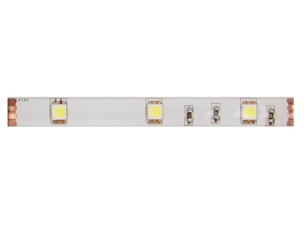 Flexible à led - blanc froid - 150 led - 5 m - 12 v / 1.8a / 497.53 lm/m / led 5050 / ip61