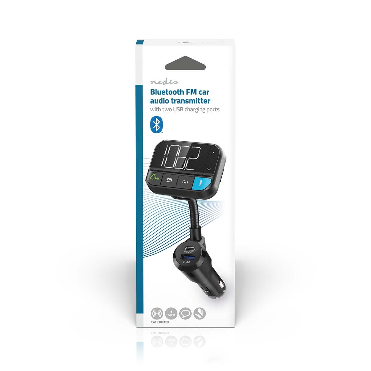 Transmetteur fm audio voiture / appels mains libres / bluetooth / charge rapide