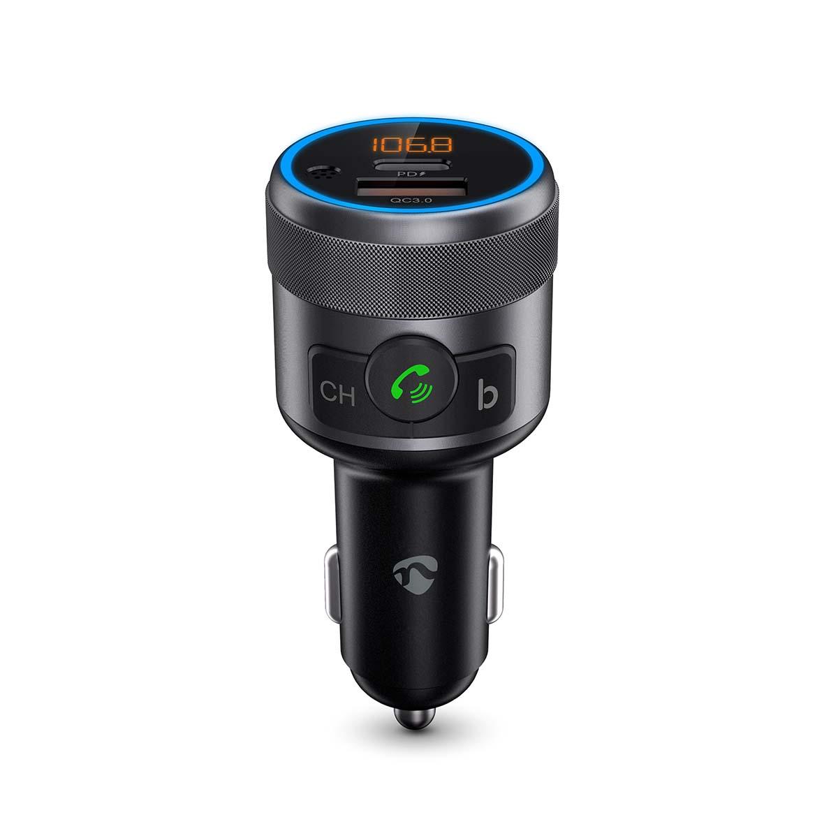 Transmetteur fm audio voiture / appels mains libres / bluetooth / charge rapide