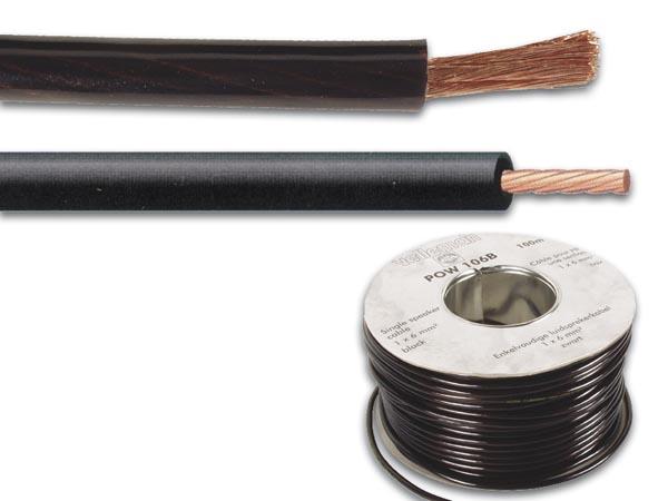 Câble alimentation 25mm² l=5m noir