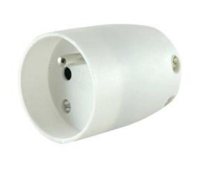 Fiche secteur 3 poles femelle blanche 16a 250v