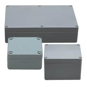 Coffret étanche en abs -ip65- gris foncé 171 x 121 x 55mm