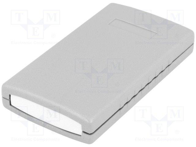 Coffret en plastique moulé - gris foncé 90 x 50 x 16mm