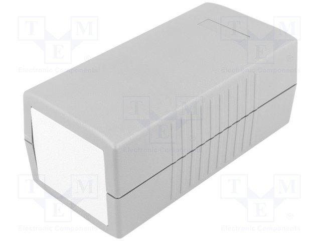 Coffret plastique moulé gris foncé 120 x 60 x 50mm