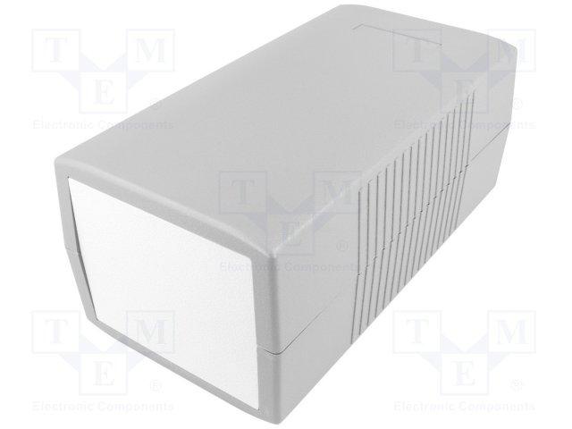 Coffret plastique moulé gris foncé 190 x 100 x 80mm