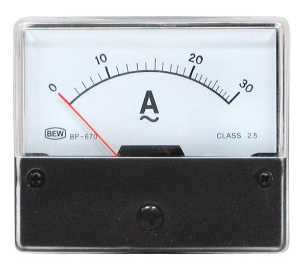 E44-Voltmètre analogique de tableau 30vcc / 70 x 60mm classe 2.5 à 10,90 €  (70x60mm classe 2.5)