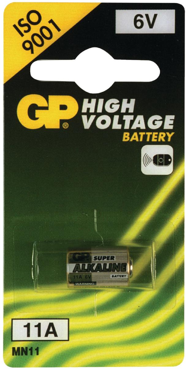 Pile cylindrique alcaline 6v 43ma (10 x 16mm) gp11a/ l1016 / lr11 / ln11