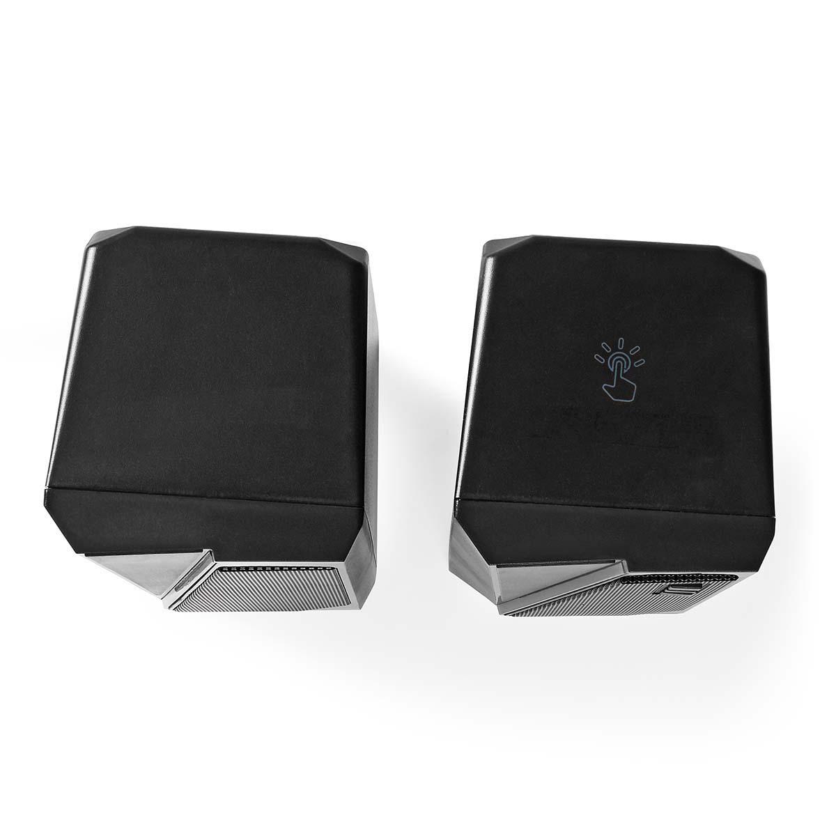 Haut-parleur: 2.0 | alimenté par port usb | 3.5 mm mâle | 18 w | led | contrôle du volume