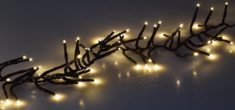 Guirlande à 600 leds  blanc chaud ip44 l=6m