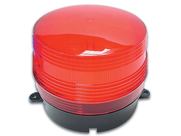 Flash  electro. 12v d100x80 mm rouge