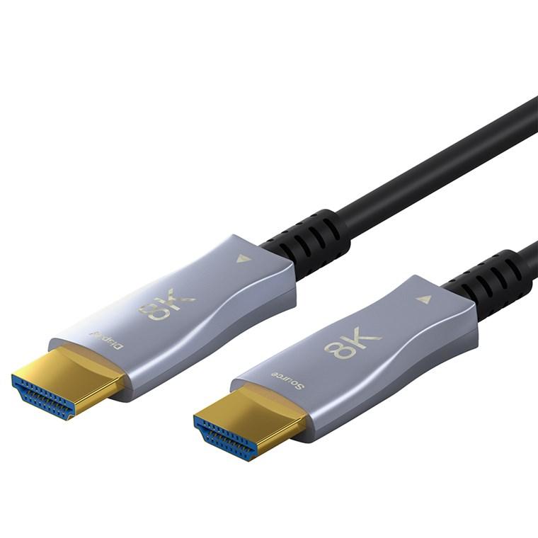 Cable hdmi 2.1 optique ultra-haute vitesse / 8k@60hz et 4k@120hz / 30 mètres / arc