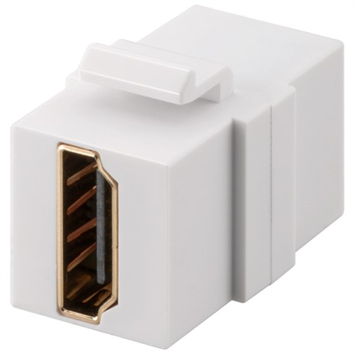 45435SBR Prise HDMI 45x45 avec connecteur filaire femelle - Blanc