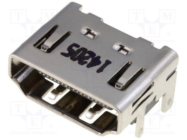 45435SBR Prise HDMI 45x45 avec connecteur filaire femelle - Blanc