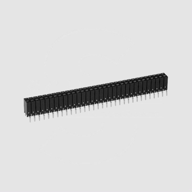 Barrette femelle secable 2 x 32 broches pas 2.54mm h = 8.5mm