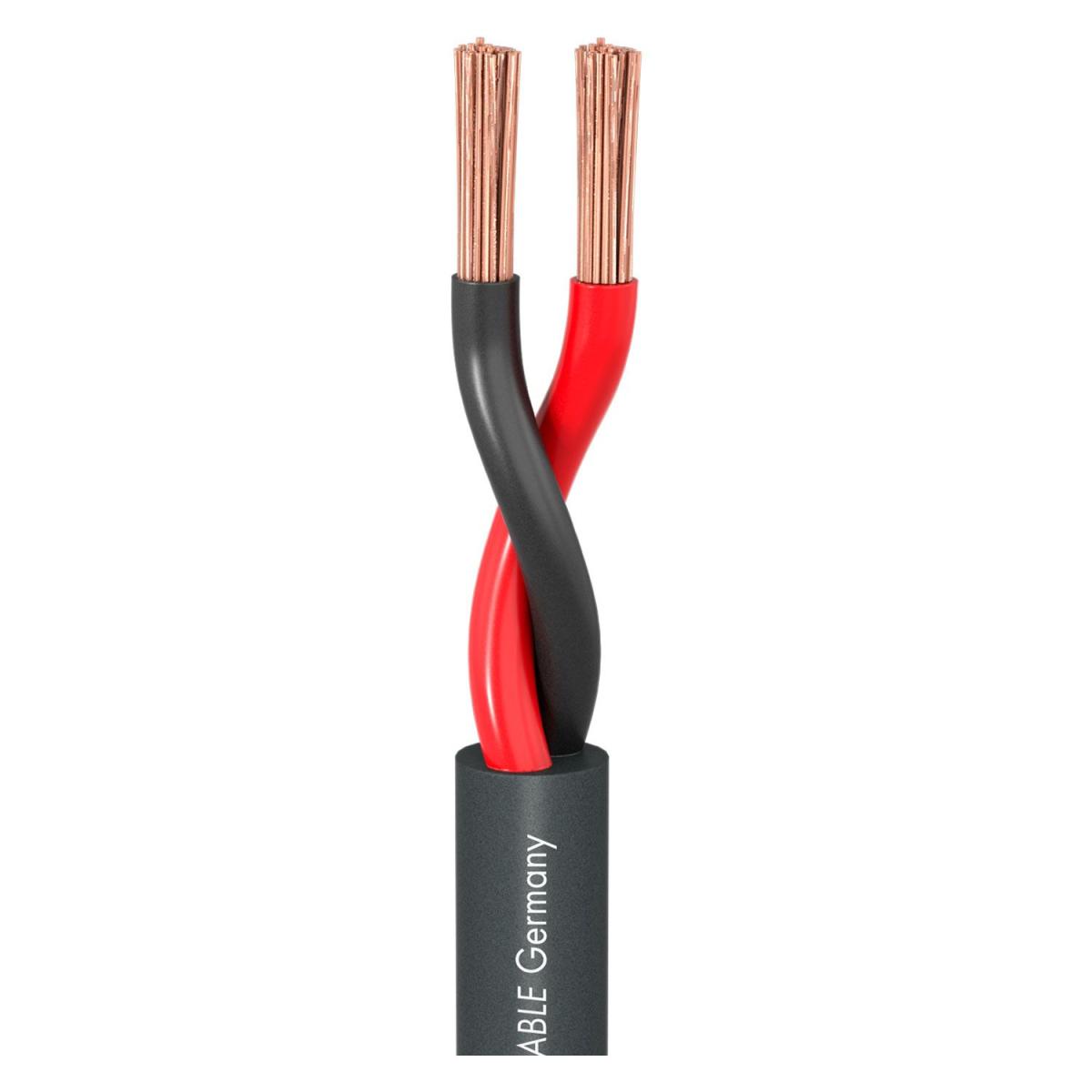 Cable haut-parleur haut de gamme ofc / 2 x 6mm2 / l=1m / sommercable