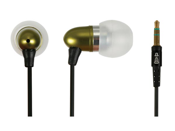 Ecouteurs intra-auriculaires - corps metallique - jack 2.5mm