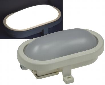 Lampe type bloc de secours ovale a leds 6w 500 lumens 4200°k lumiere neutre 170x92x70mm ip44