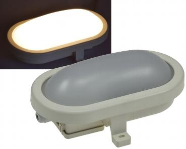 Lampe type bloc de secours ovale a leds 6w 480 lumens 3000°k lumiere chaude 170x92x70mm ip44