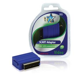 Adaptateur peritel male - 3x rca component in + ou