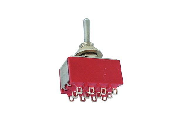 Inter a levier 4rt 3a/250vac d=6.2mm  on/off/on pour ci