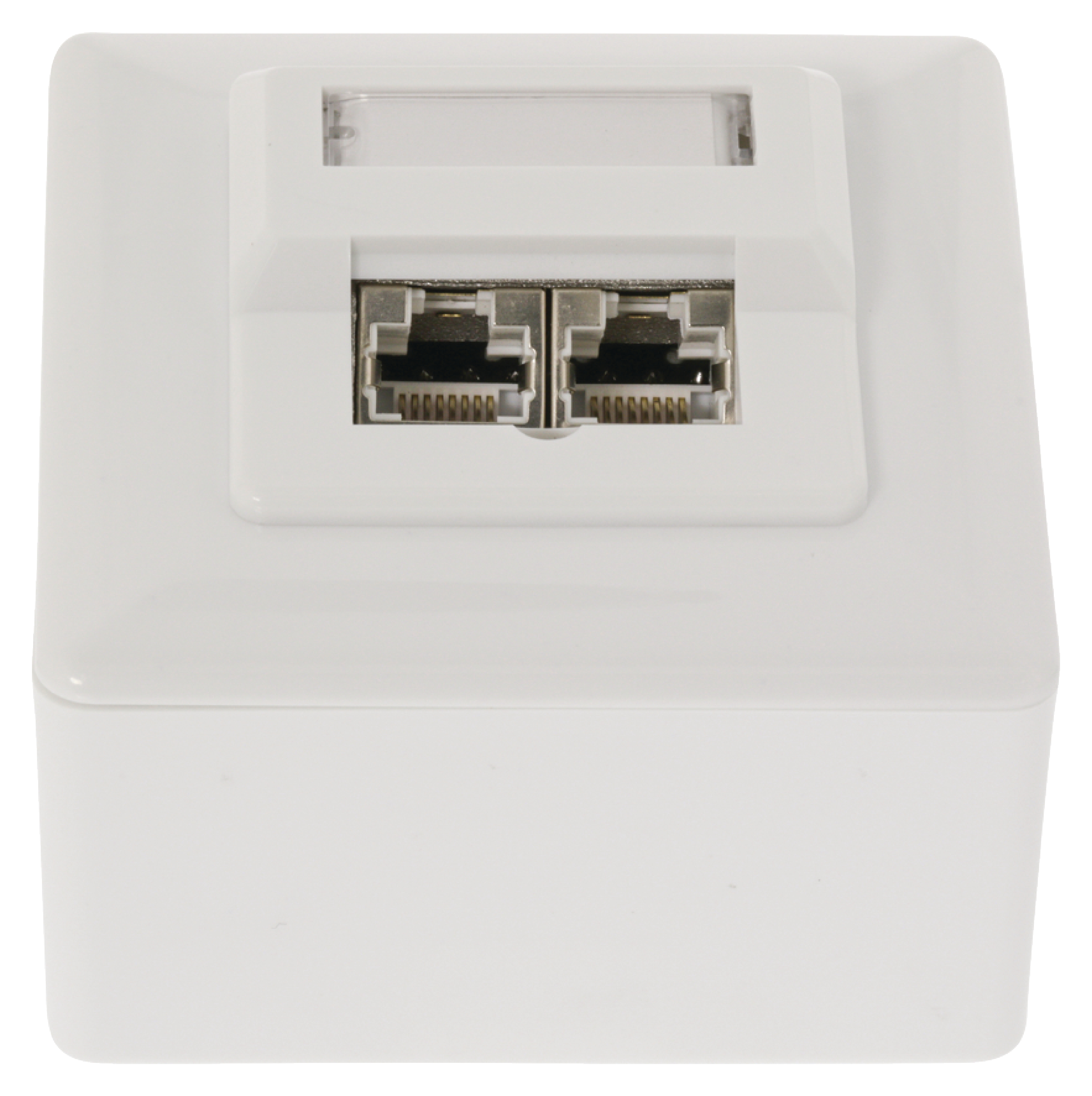 PRISE MURALE DOUBLE 2 RJ45 ETHERNET BLINDÉE CAT5E HAUTE QUALITÉ : HAMA