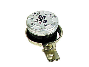 Inter therm. 6a 240v d=15mm h=10mm 80 c a fermeture (no) cosses