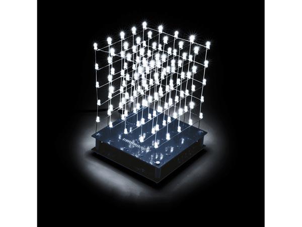 Cube á led 3d - 5 x 5 x 5 (led blanc)