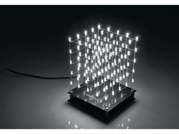Cube á led 3d - 5 x 5 x 5 (led blanc)
