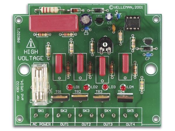 Chenillard 4 voies 230v 450w