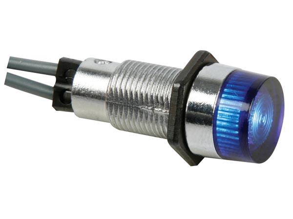 Voyant rond 13mm 12v bleu