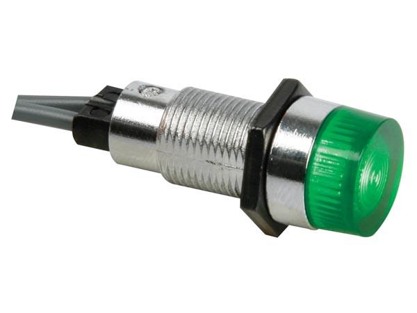 Voyant rond 13mm 12v vert